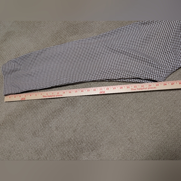 & Other Stories Belted Micro Gingham Houndstooth Overalls Brown S 4 Square Neck - Picture 13 of 14